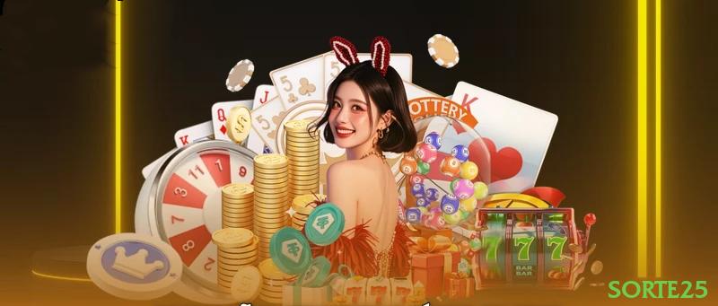 Imagem promocional da sorte25 mostrando a plataforma e suas vantagens